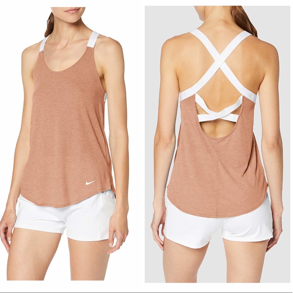 Nike Dri-Fit Training Tank Top in Rose Gold